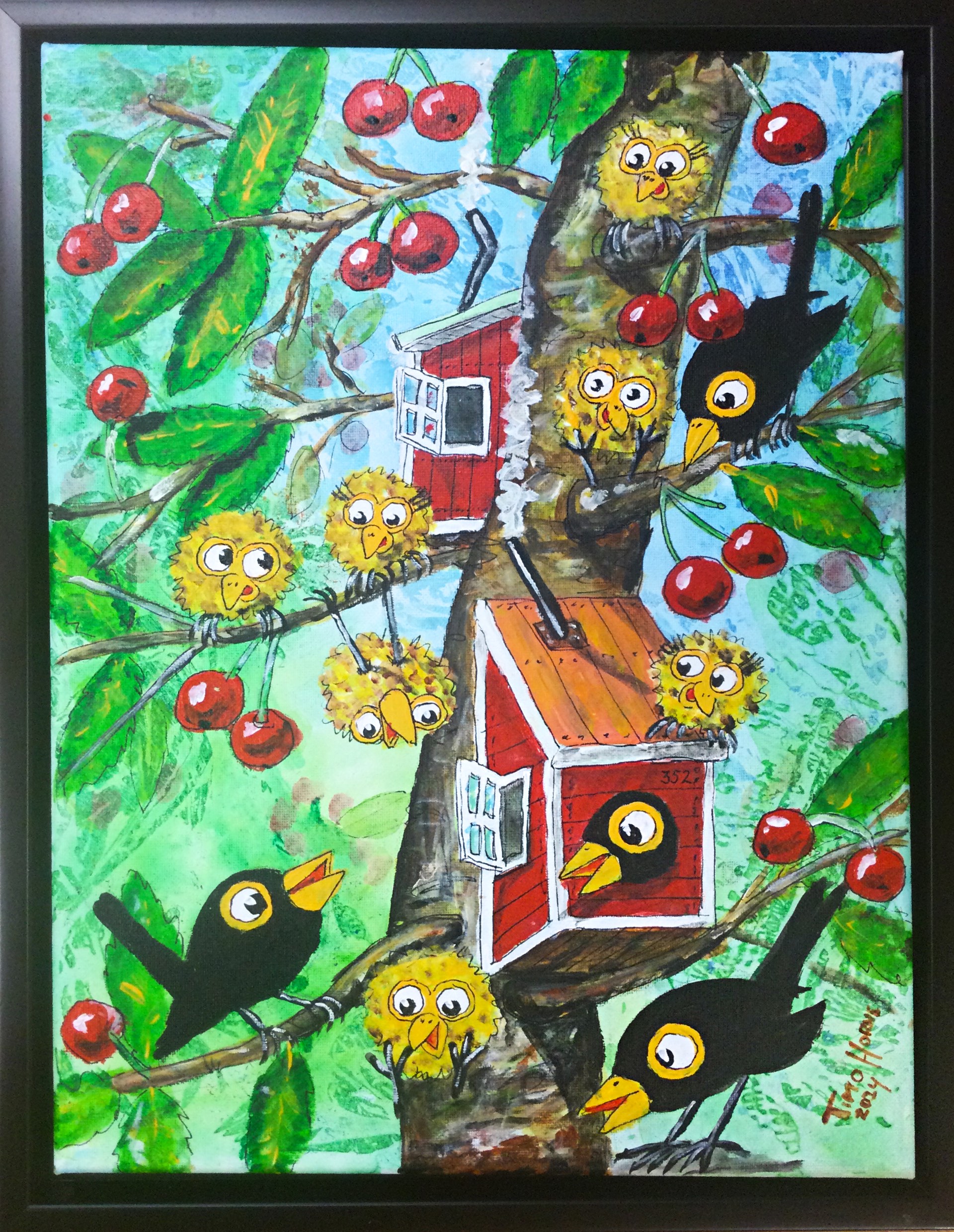 Nymålade tavlor av Timo Horne